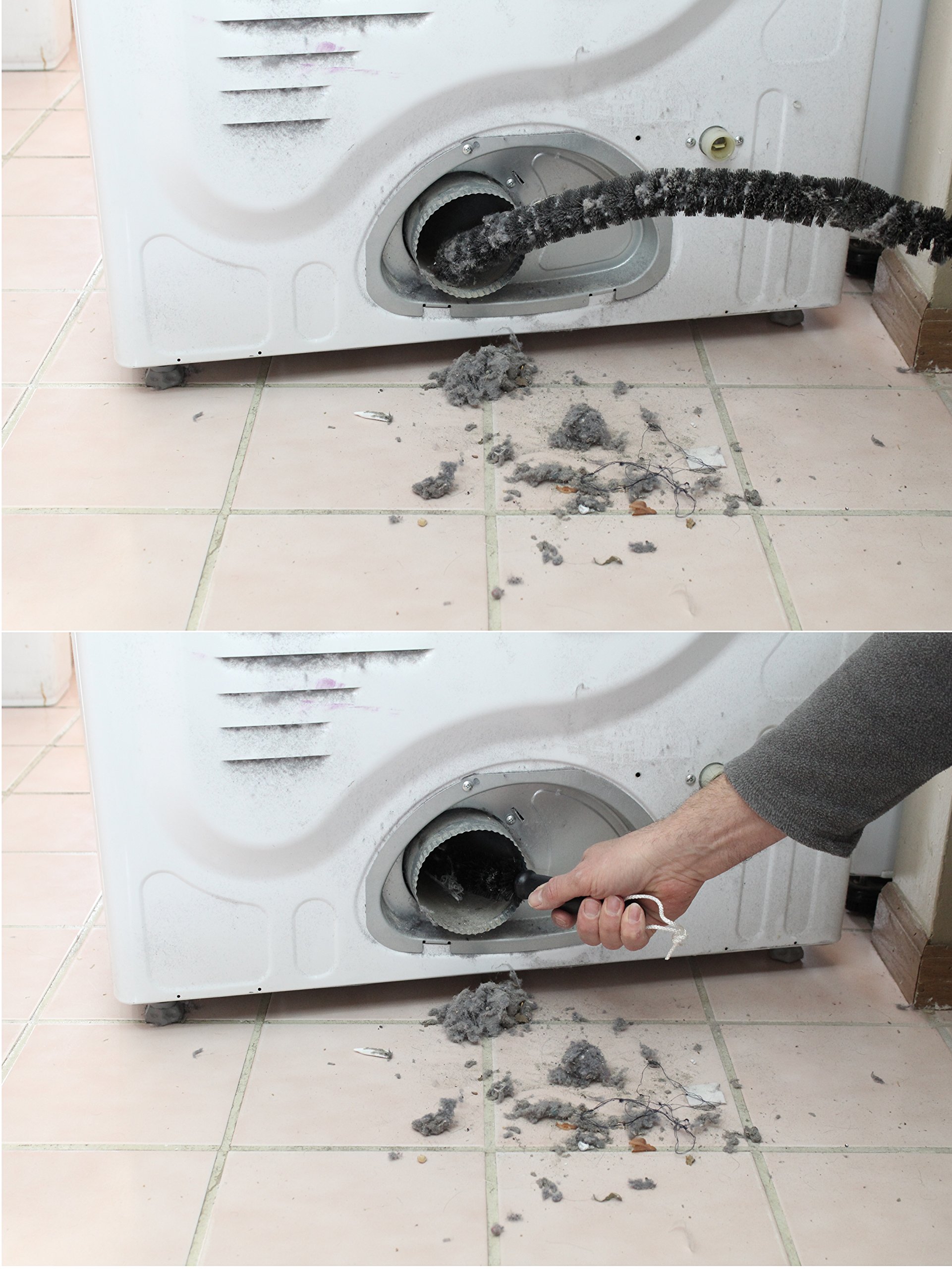Clean dryer vent after professional service