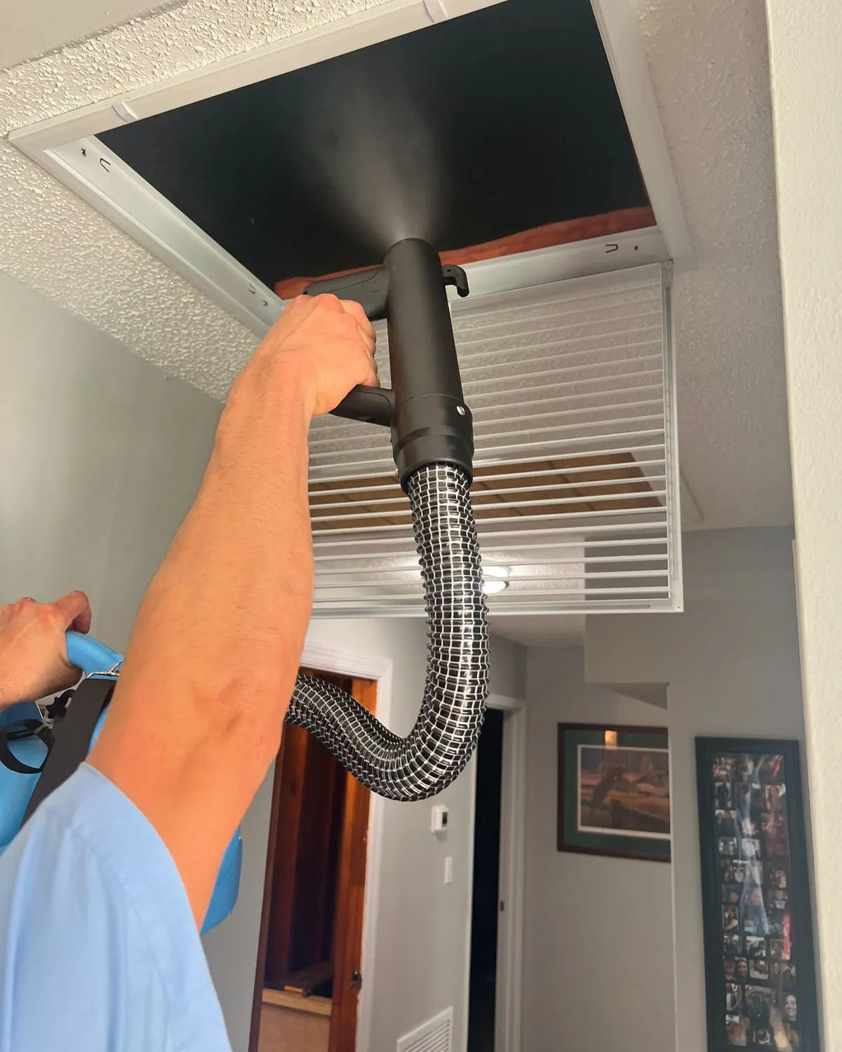 Clean air ducts after professional cleaning
